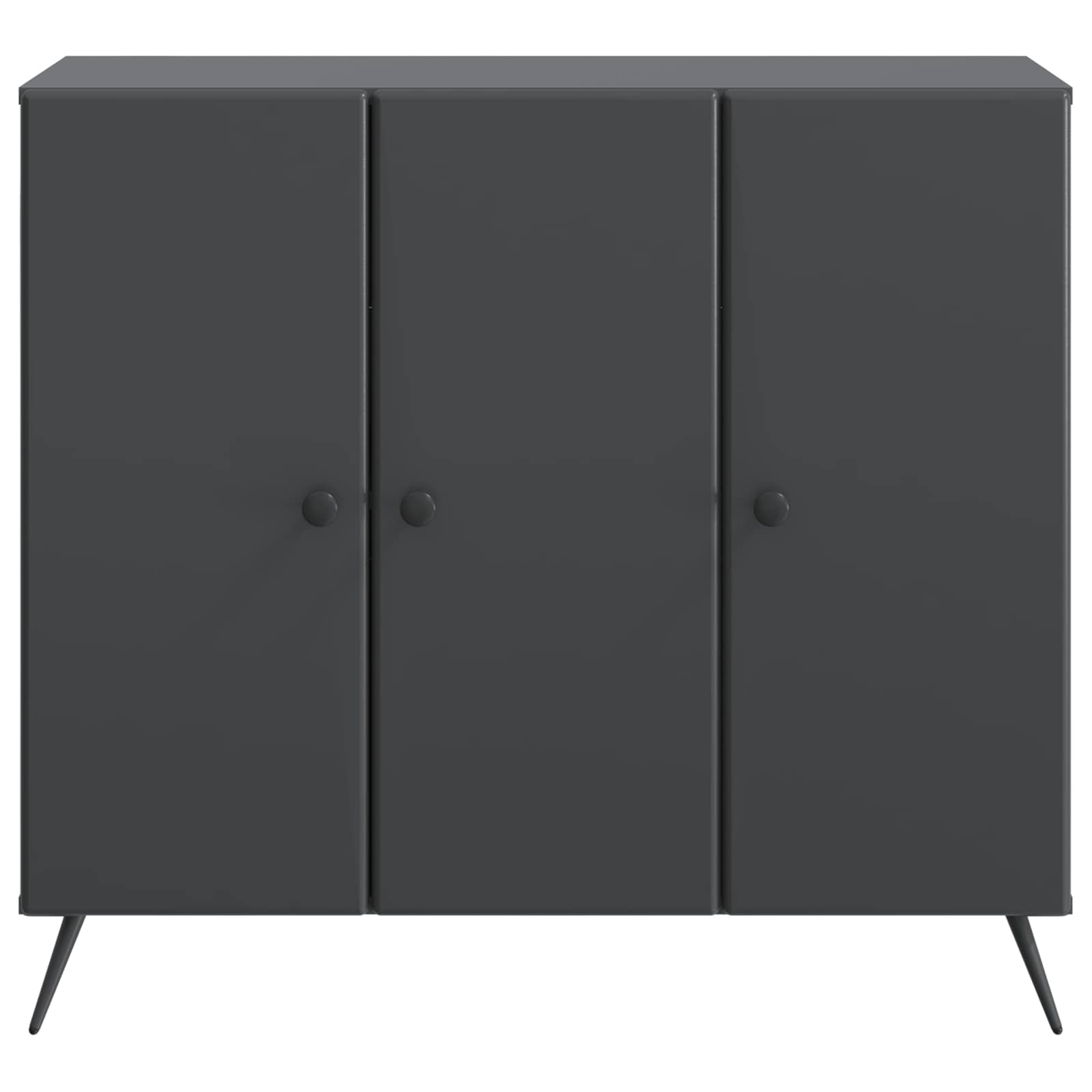 Dressoir Zwart 89 x 34,5 x 80 cm Bewerkt hout