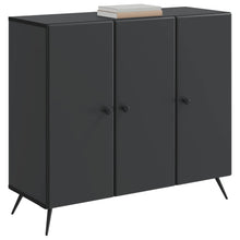 Dressoir Zwart 89 x 34,5 x 80 cm Bewerkt hout