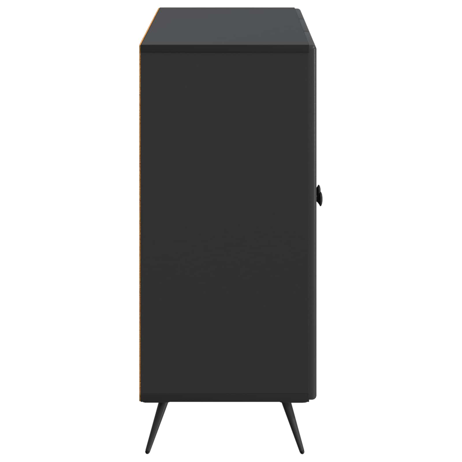 Dressoir Zwart 89 x 34,5 x 80 cm Bewerkt hout