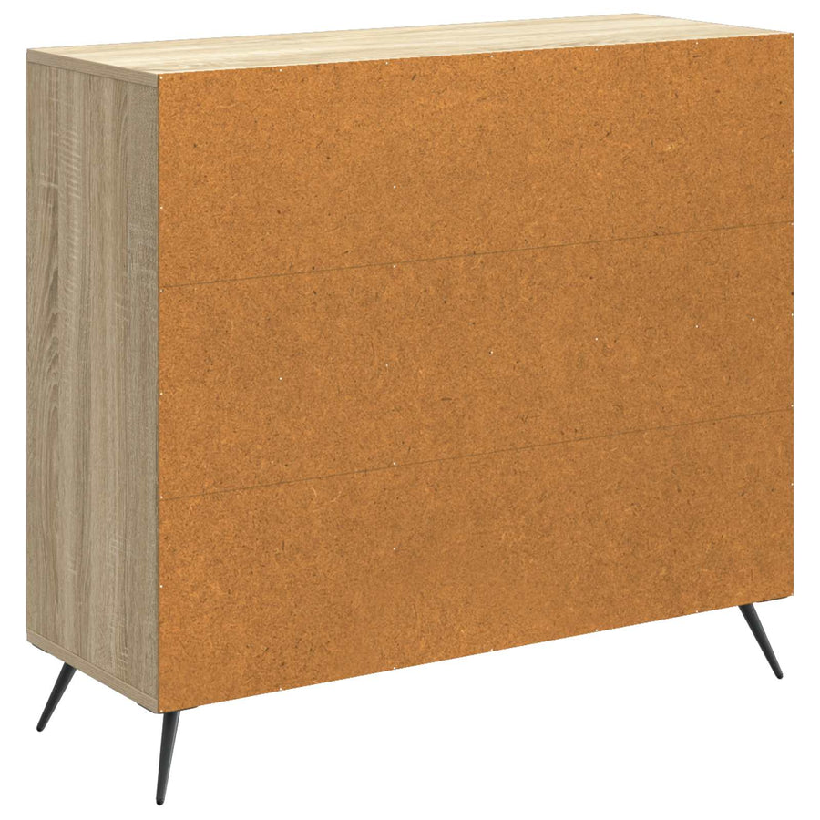 Dressoir Sonoma Eiken 89 x 34,5 x 80 cm Bewerkt hout