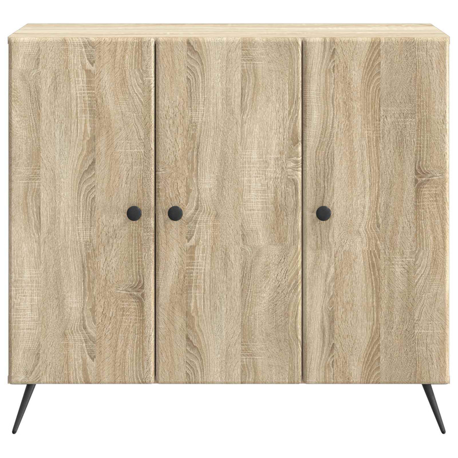Dressoir Sonoma Eiken 89 x 34,5 x 80 cm Bewerkt hout