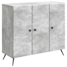Dressoir Betongrijs 89 x 34,5 x 80 cm Bewerkt hout