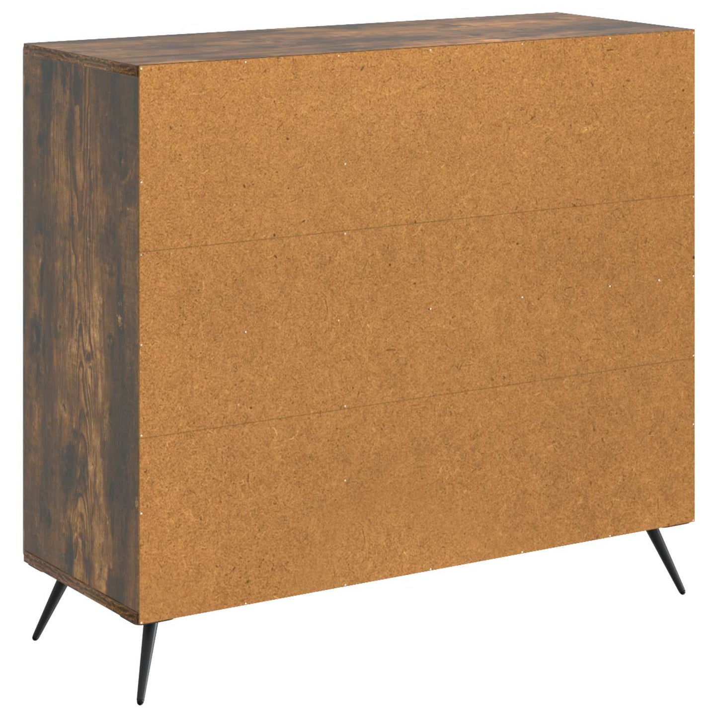 Dressoir Gerookt eiken 89 x 34,5 x 80 cm Bewerkt hout