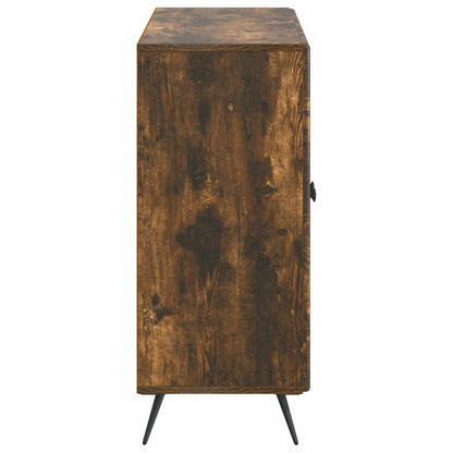 Dressoir Gerookt eiken 89 x 34,5 x 80 cm Bewerkt hout