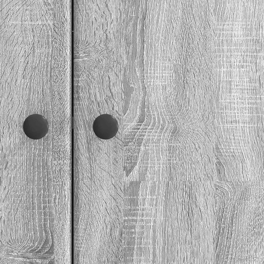 Dressoir Grijs sonoma 89 x 34,5 x 80 cm Bewerkt hout