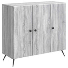 Sideboard Grey Sonoma 89 x 34.5 x 80 cm Engineered Wood