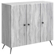 Dressoir 89x34,5x80 cm grijs sonoma bewerkt hout