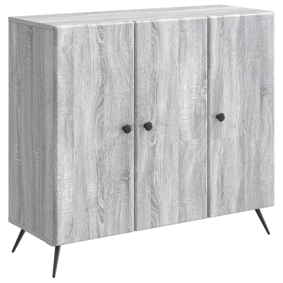 Dressoir Grijs sonoma 89 x 34,5 x 80 cm Bewerkt hout