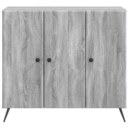 Dressoir Grijs sonoma 89 x 34,5 x 80 cm Bewerkt hout