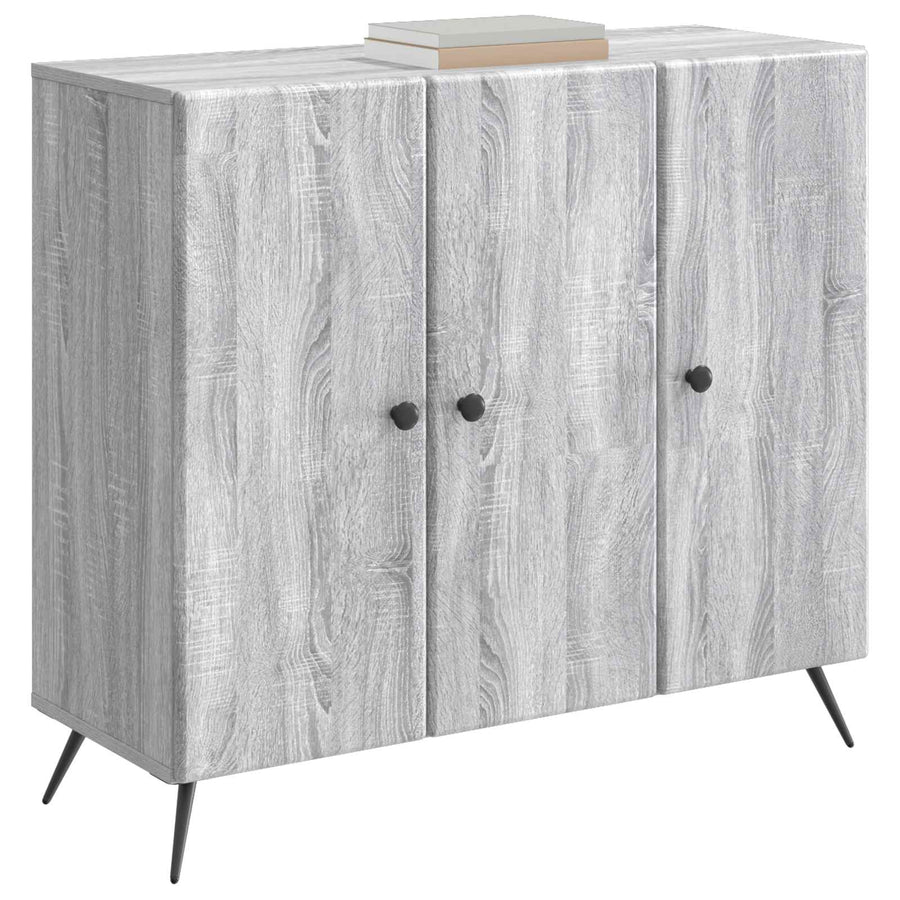 Dressoir Grijs sonoma 89 x 34,5 x 80 cm Bewerkt hout
