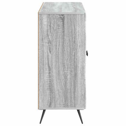 Dressoir Grijs sonoma 89 x 34,5 x 80 cm Bewerkt hout