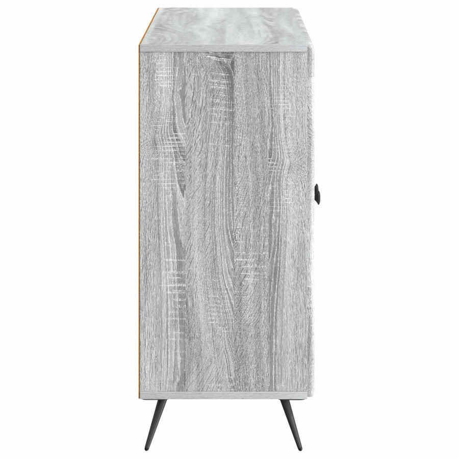 Dressoir Grijs sonoma 89 x 34,5 x 80 cm Bewerkt hout
