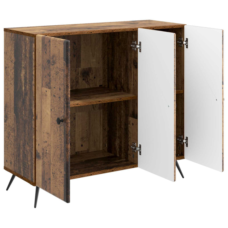 Dressoir Oud hout 89 x 34,5 x 80 cm Bewerkt hout