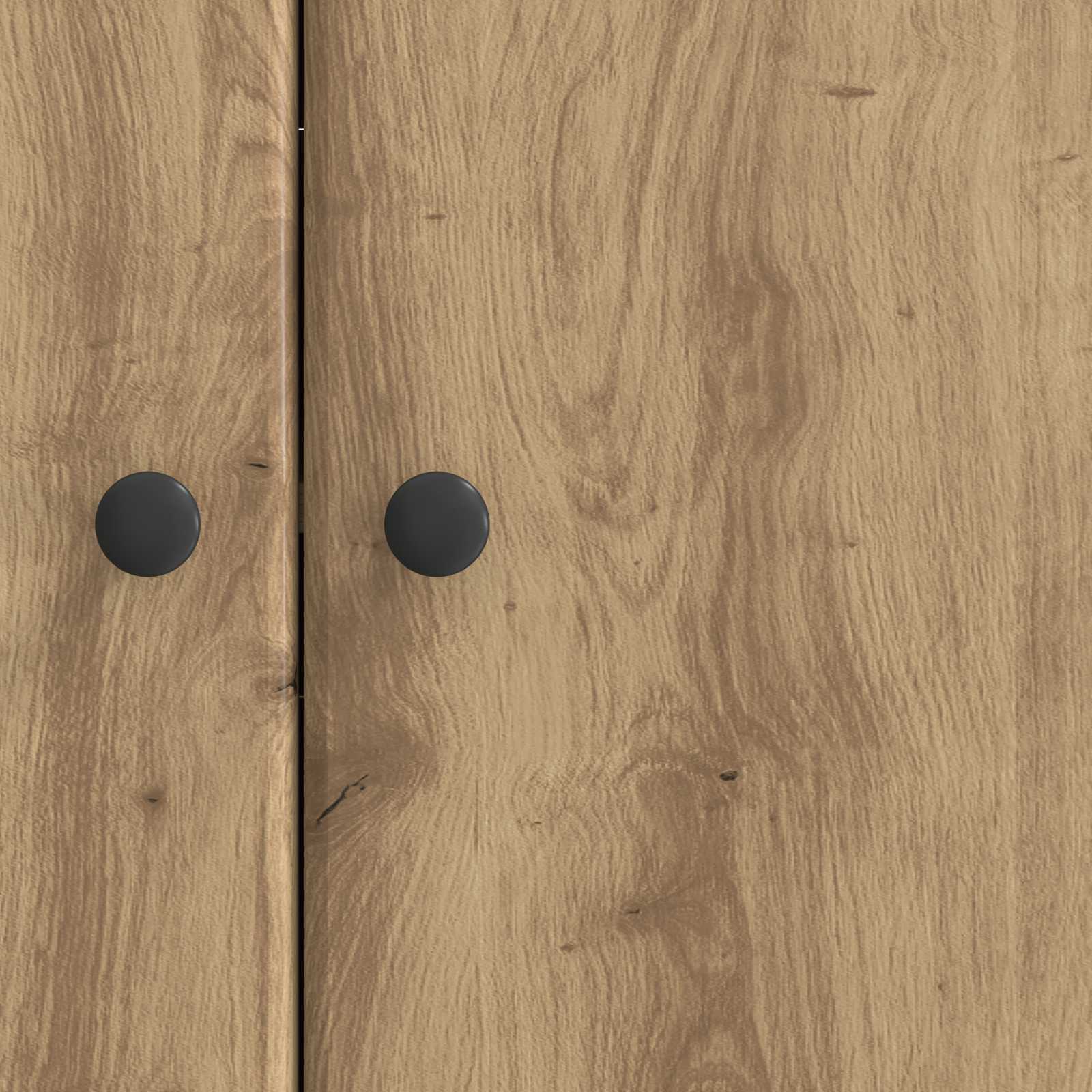 Dressoir Artisanaal eiken 89 x 34,5 x 80 cm Bewerkt hout