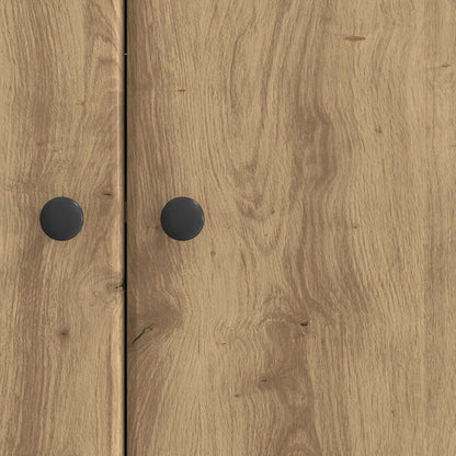 Dressoir Artisanaal eiken 89 x 34,5 x 80 cm Bewerkt hout