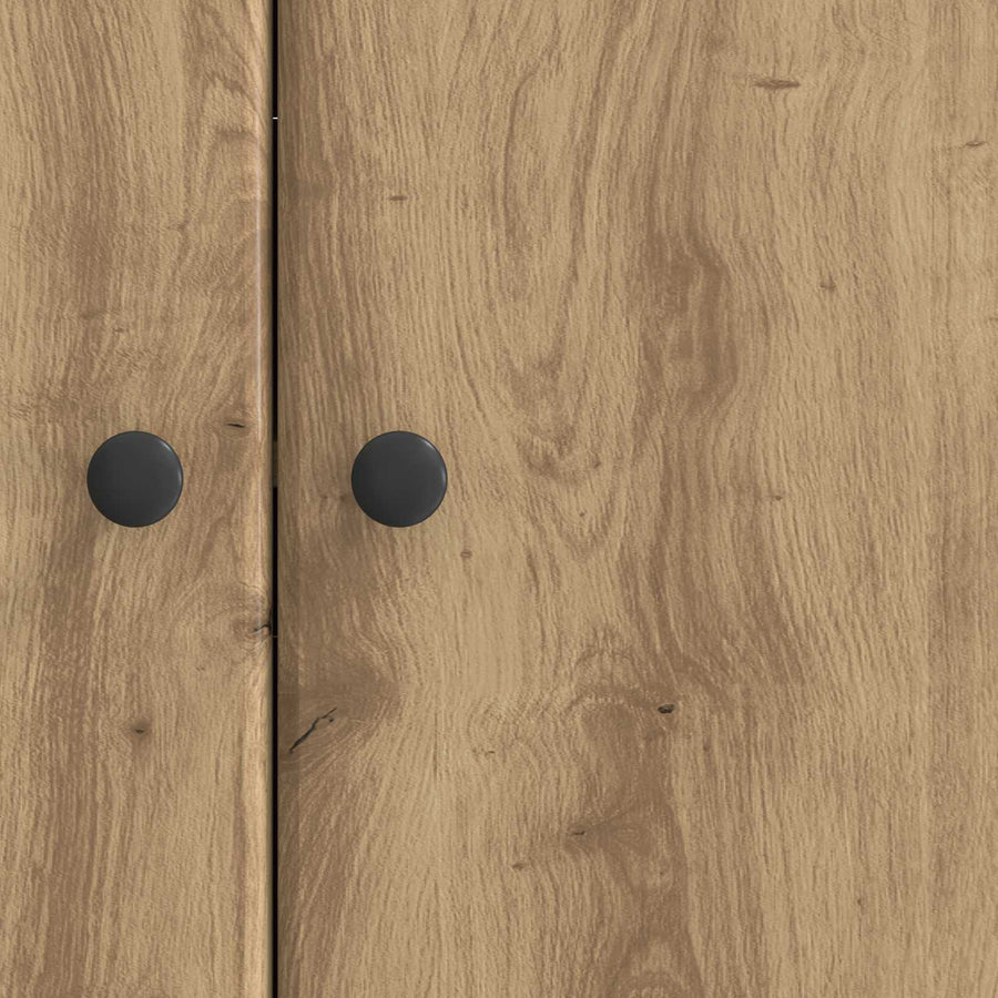 Dressoir Artisanaal eiken 89 x 34,5 x 80 cm Bewerkt hout