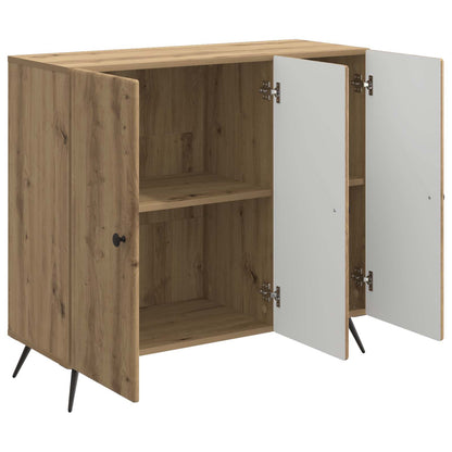 Dressoir Artisanaal eiken 89 x 34,5 x 80 cm Bewerkt hout