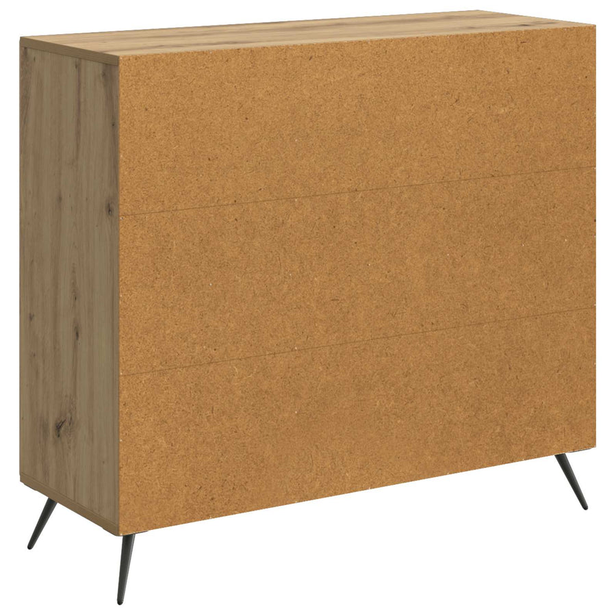 Dressoir Artisanaal eiken 89 x 34,5 x 80 cm Bewerkt hout