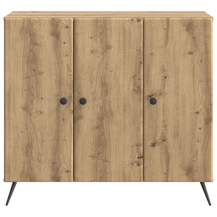 Dressoir Artisanaal eiken 89 x 34,5 x 80 cm Bewerkt hout