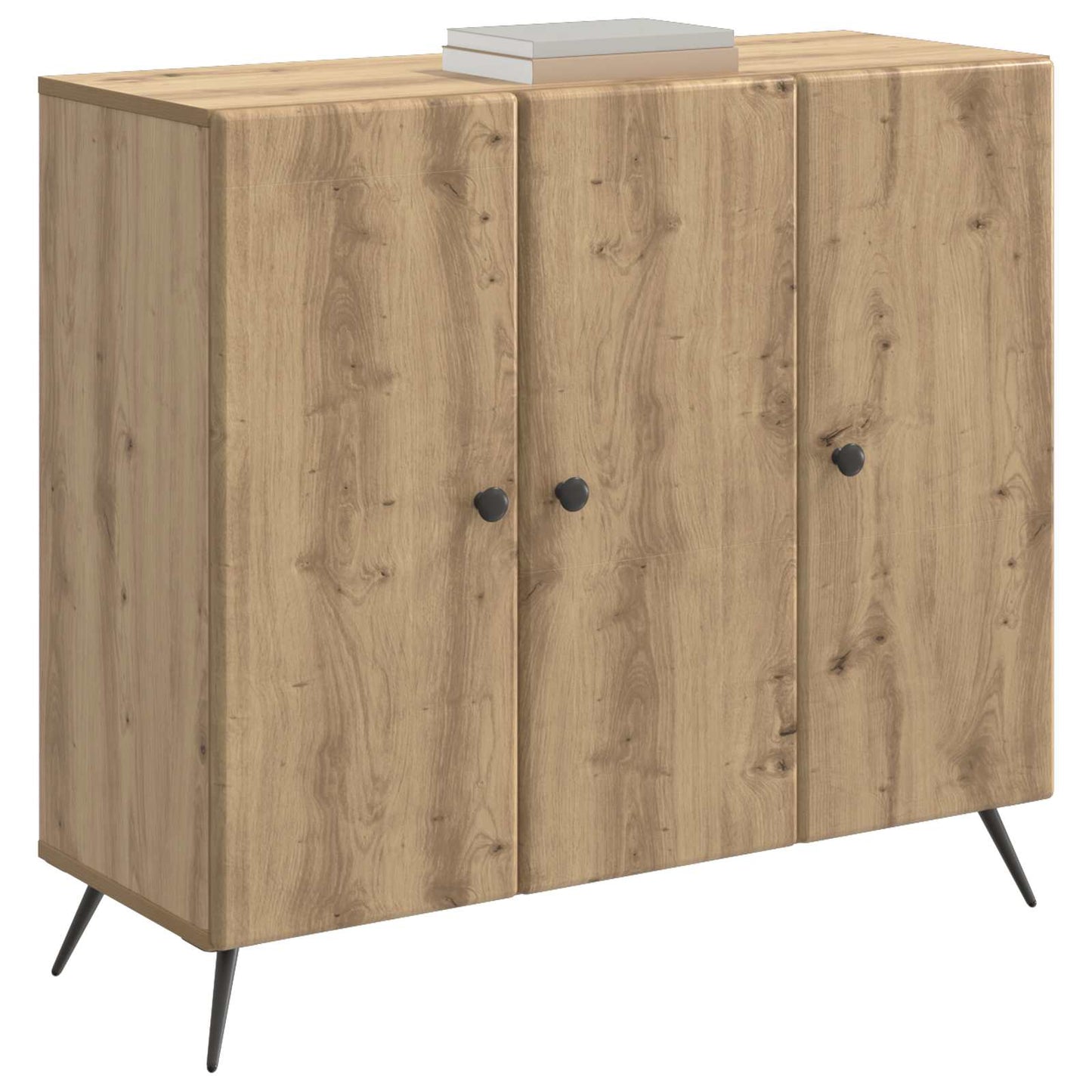 Dressoir Artisanaal eiken 89 x 34,5 x 80 cm Bewerkt hout