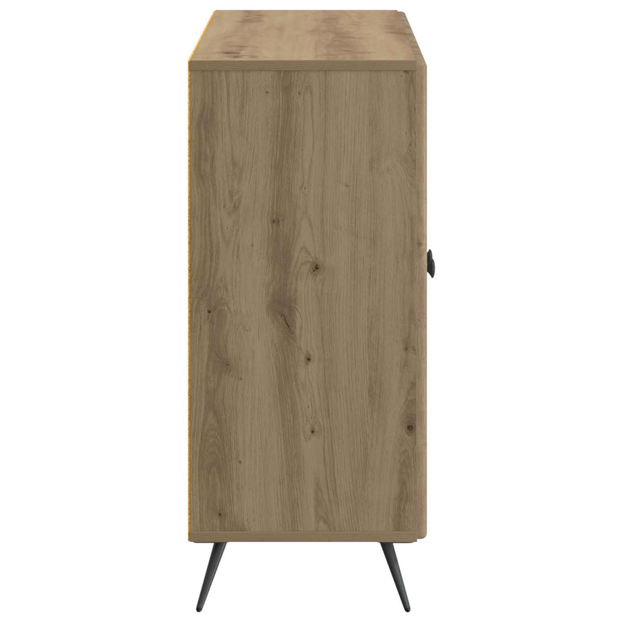 Dressoir Artisanaal eiken 89 x 34,5 x 80 cm Bewerkt hout