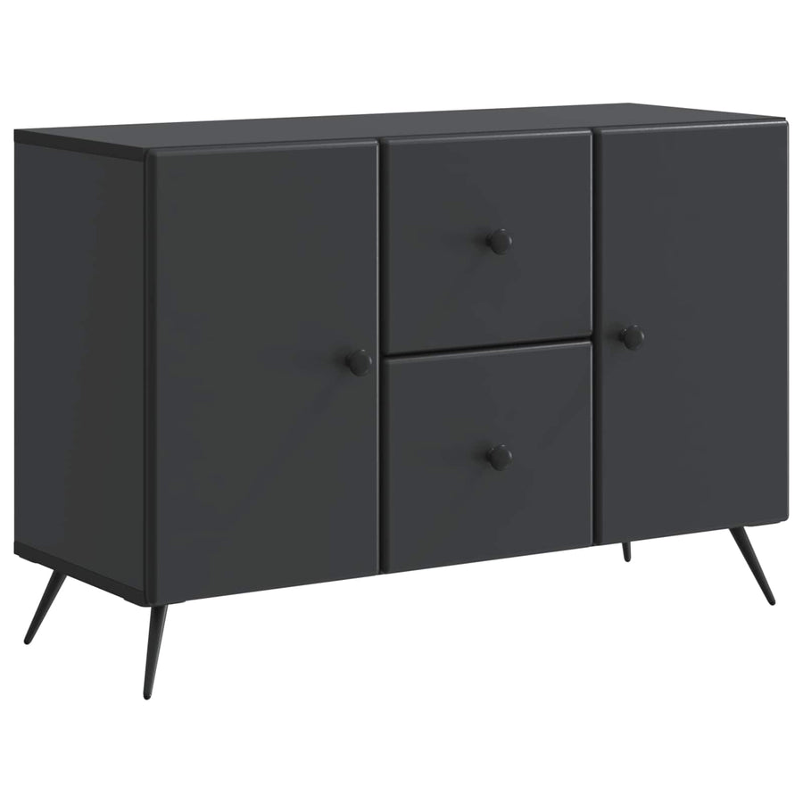 Dressoir met lade Zwart 89 x 34,5 x 60 cm Bewerkt hout