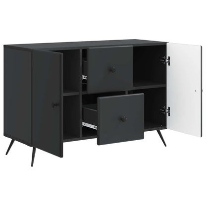 Dressoir met lade Zwart 89 x 34,5 x 60 cm Bewerkt hout