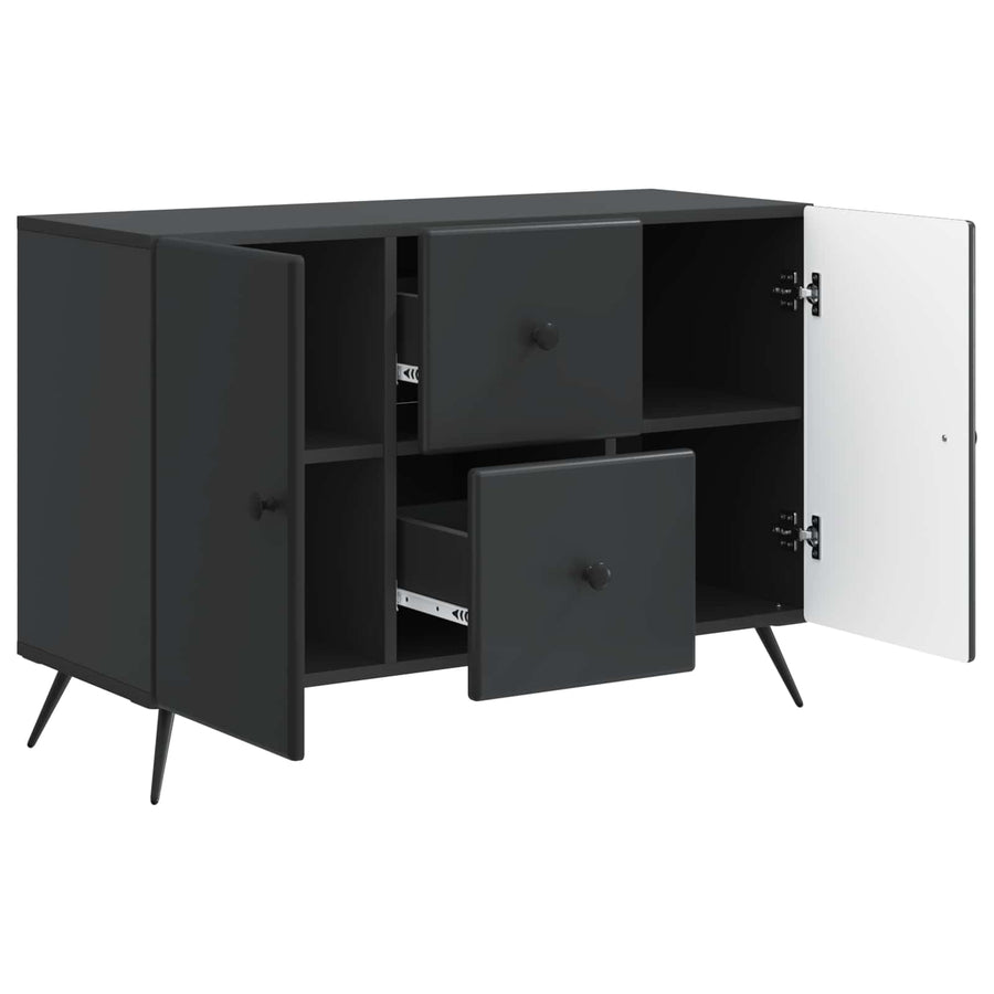 Dressoir met lade Zwart 89 x 34,5 x 60 cm Bewerkt hout