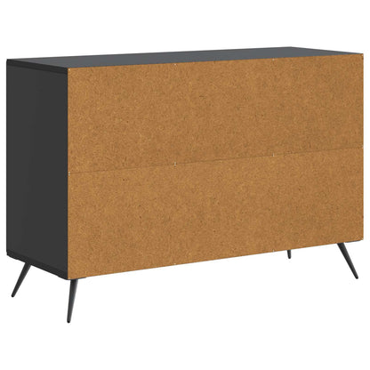 Dressoir met lade Zwart 89 x 34,5 x 60 cm Bewerkt hout