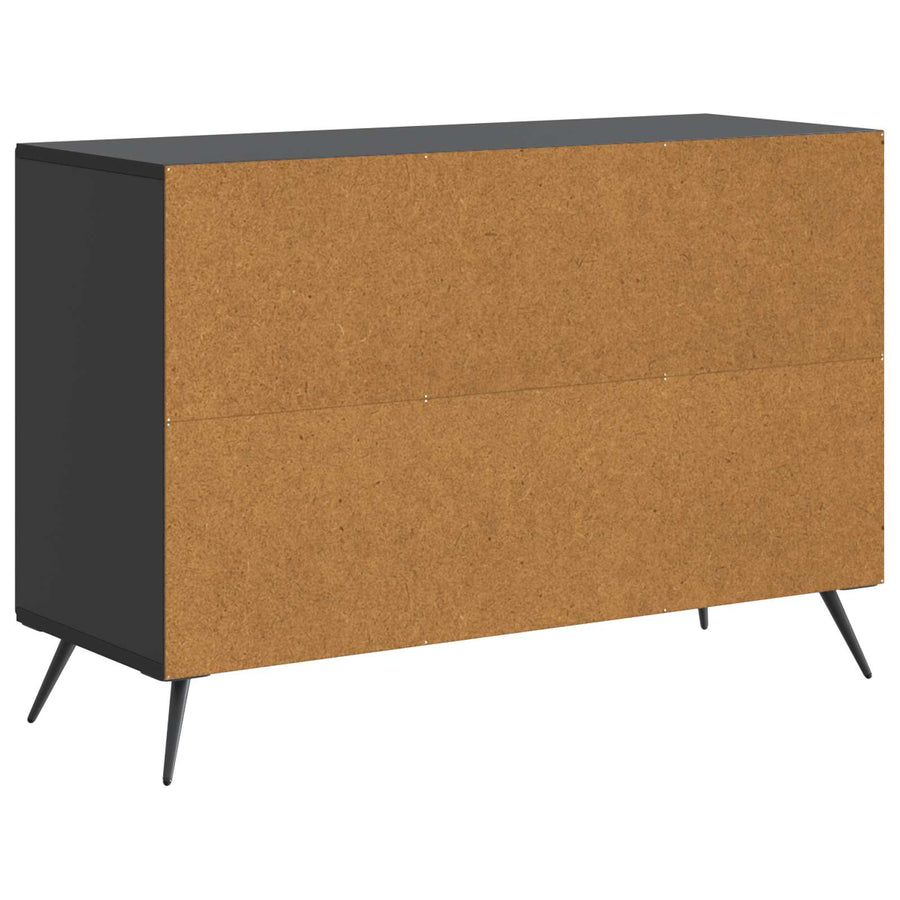 Dressoir met lade Zwart 89 x 34,5 x 60 cm Bewerkt hout