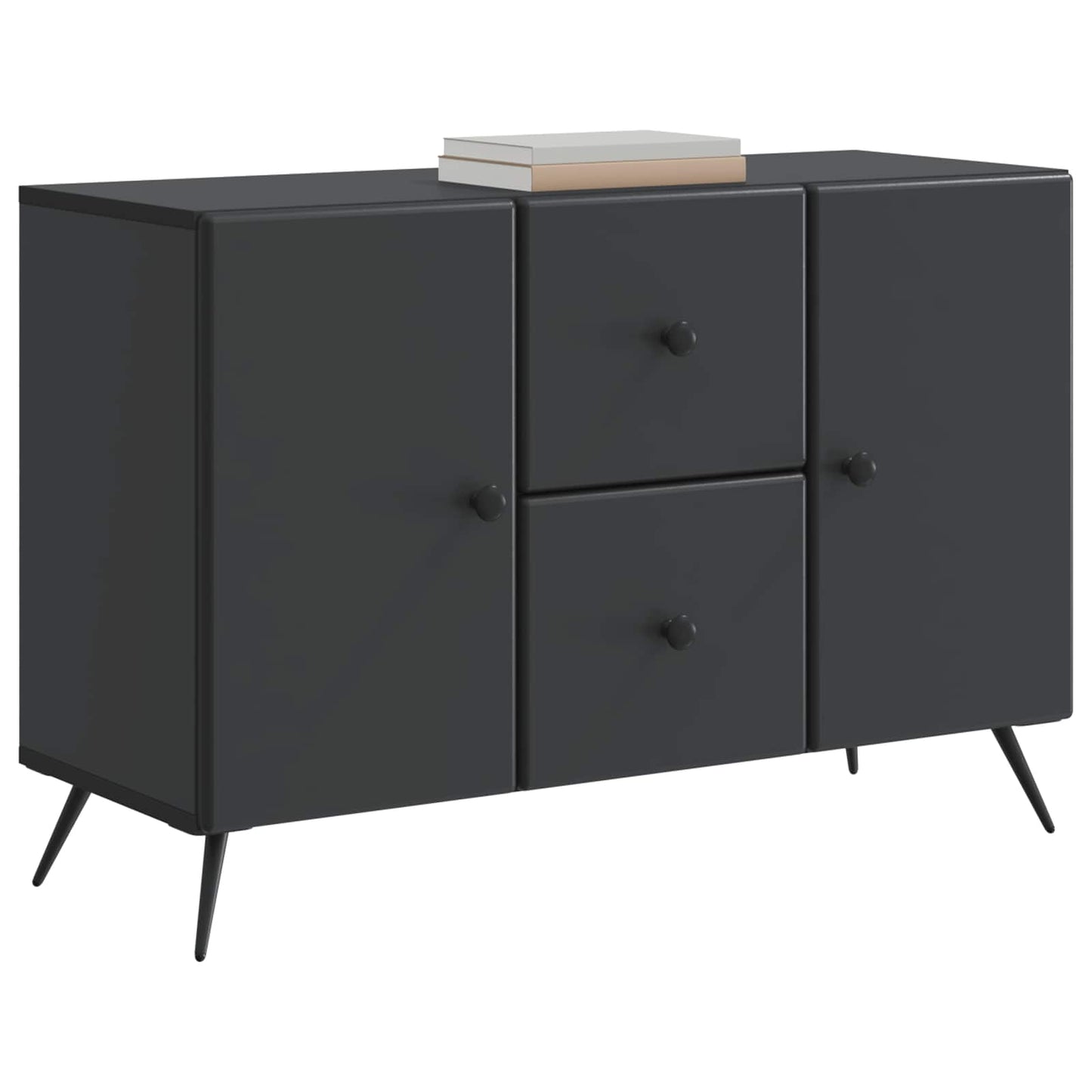 Dressoir met lade Zwart 89 x 34,5 x 60 cm Bewerkt hout