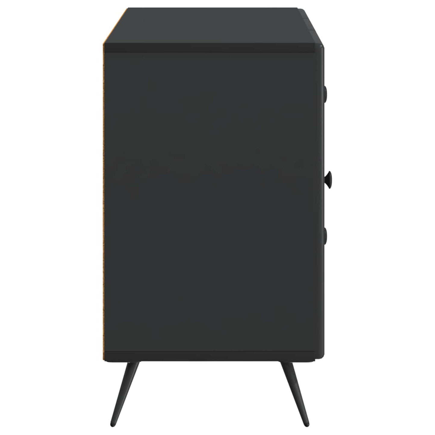 Dressoir met lade Zwart 89 x 34,5 x 60 cm Bewerkt hout