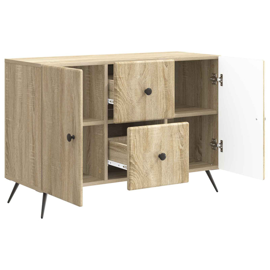 Dressoir met lade Sonoma Eiken 89 x 34,5 x 60 cm Bewerkt hout