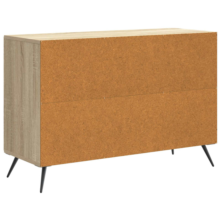 Dressoir met lade Sonoma Eiken 89 x 34,5 x 60 cm Bewerkt hout