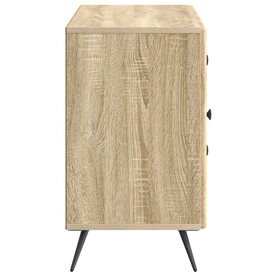Dressoir met lade Sonoma Eiken 89 x 34,5 x 60 cm Bewerkt hout
