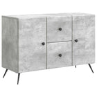 Dressoir betongrijs 89x34,5x60 cm bewerkt hout