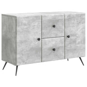 Dressoir betongrijs 89x34,5x60 cm bewerkt hout