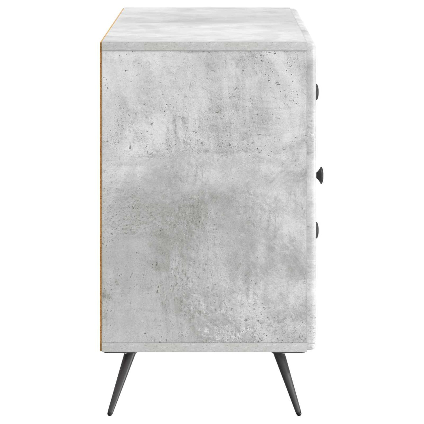 Dressoir met lade Betongrijs 89 x 34,5 x 60 cm Bewerkt hout