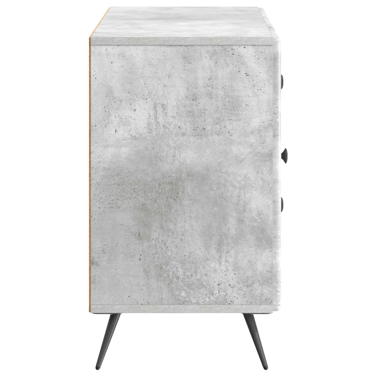 Dressoir met lade Betongrijs 89 x 34,5 x 60 cm Bewerkt hout