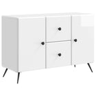 Dressoir hoogglans wit 89x34,5x60 cm