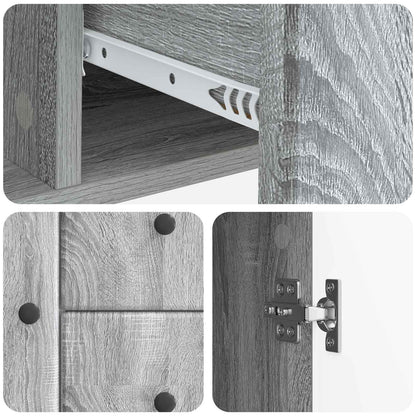 Dressoir met lade Grijs sonoma 89 x 34,5 x 60 cm Bewerkt hout