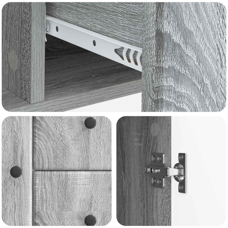 Dressoir met lade Grijs sonoma 89 x 34,5 x 60 cm Bewerkt hout