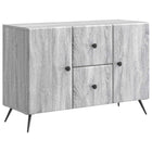 Sideboard with drawer Grey sonoma 89 x 34.5 x 60 cm Engineered wood