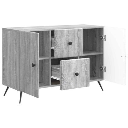 Dressoir met lade Grijs sonoma 89 x 34,5 x 60 cm Bewerkt hout
