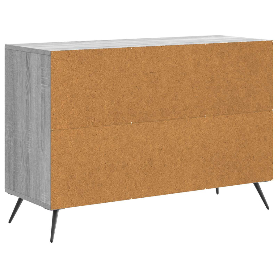 Dressoir met lade Grijs sonoma 89 x 34,5 x 60 cm Bewerkt hout