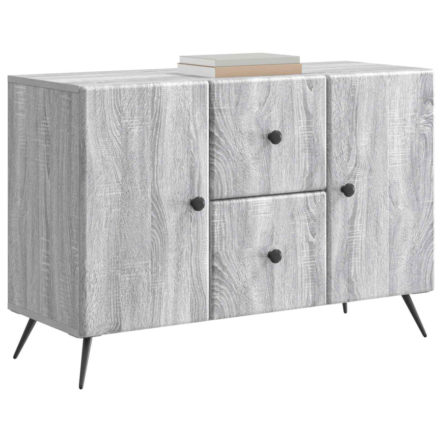 Dressoir met lade Grijs sonoma 89 x 34,5 x 60 cm Bewerkt hout