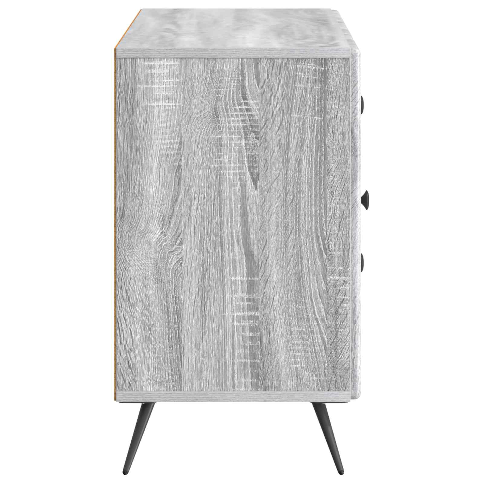Dressoir met lade Grijs sonoma 89 x 34,5 x 60 cm Bewerkt hout