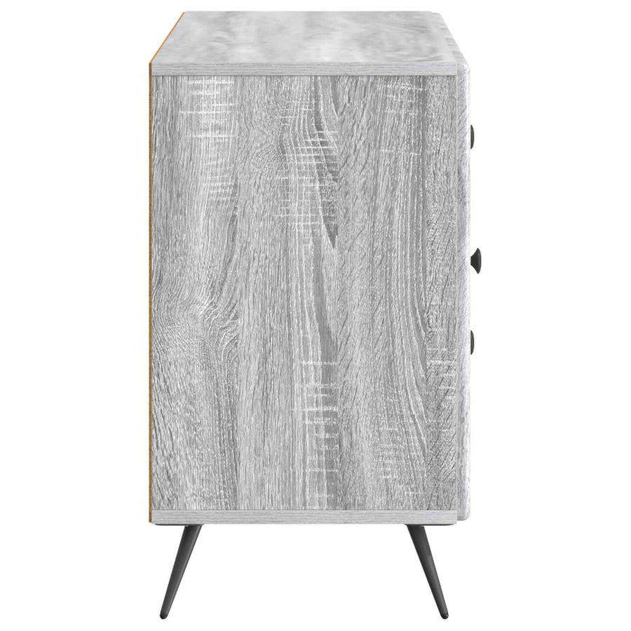Dressoir met lade Grijs sonoma 89 x 34,5 x 60 cm Bewerkt hout