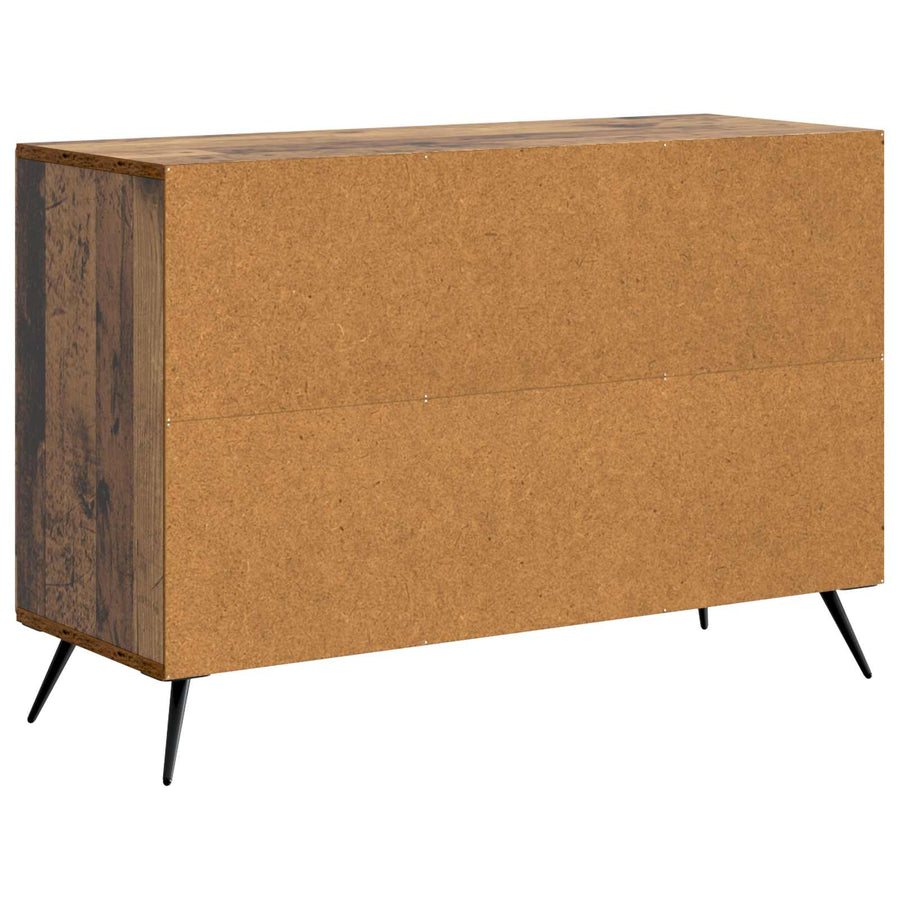 Dressoir met lade Oud hout 89 x 34,5 x 60 cm Bewerkt hout