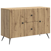 Dressoir bewerkt hout 89x34,5x60 cm artisanaal eiken